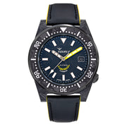 Squale T183 Forged Carbon Dive Watch with Yellow Accents #T183AFCY.RLY
