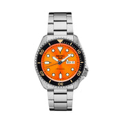Seiko 5 Sports 24-Jewel Automatic Watch with Orange Dial and SS Bracelet #SRPD59