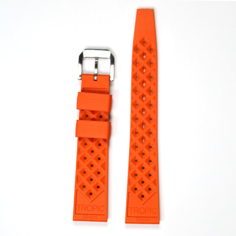 TROPIC Vulcanized Rubber Dive Strap in Orange #TROP-03