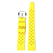 TROPIC Vulcanized Rubber Dive Strap in Poseidon Yellow #TROP-06 back