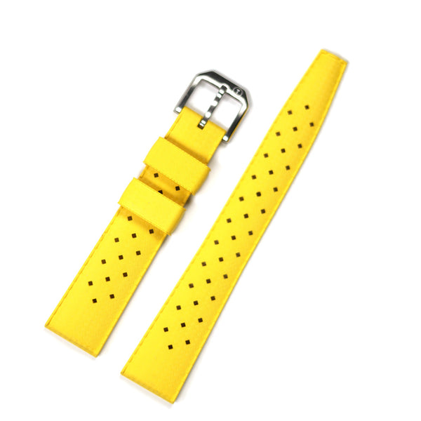 TROPIC Vulcanized Rubber Dive Strap in Poseidon Yellow #TROP-06 front