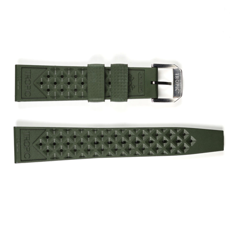 TROPIC Vulcanized Rubber Dive Strap in Green #TROP-04