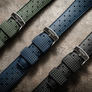 TROPIC Vulcanized Rubber Dive Strap in Black #TROP-01