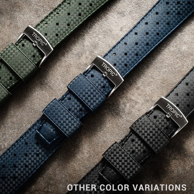 TROPIC Vulcanized Rubber Dive Strap in Anthracite #TROP-05
