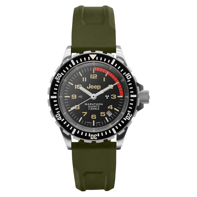 Jeep x Marathon 41mm Rubicon TSAR Swiss Quartz Dive Watch #WW194007SS-4101
