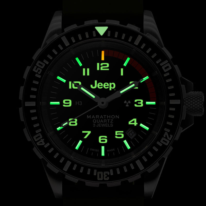 Jeep x Marathon 41mm Rubicon TSAR Swiss Quartz Dive Watch #WW194007SS-4101