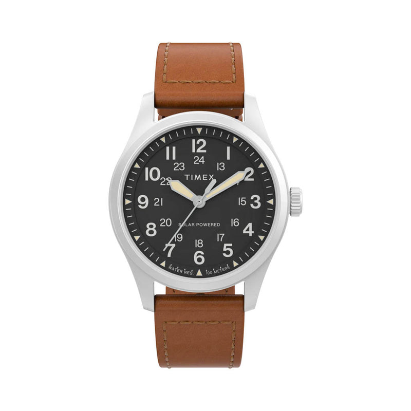 Timex Expedition Field Post Solar 36mm Eco-Friendly Leather Strap Watch #TW2V00200