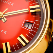 Timex Q Timex 1972 Reissue 43x39mm Leather Strap #TW2V25400