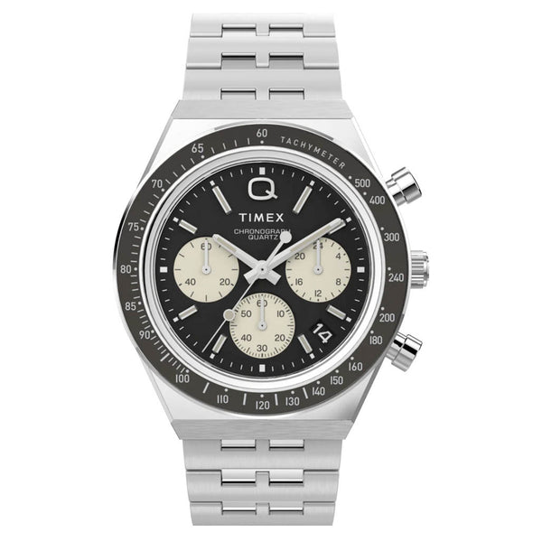 Timex Q Timex Chronograph 40mm Stainless Steel Bracelet Watch #TW2V42600