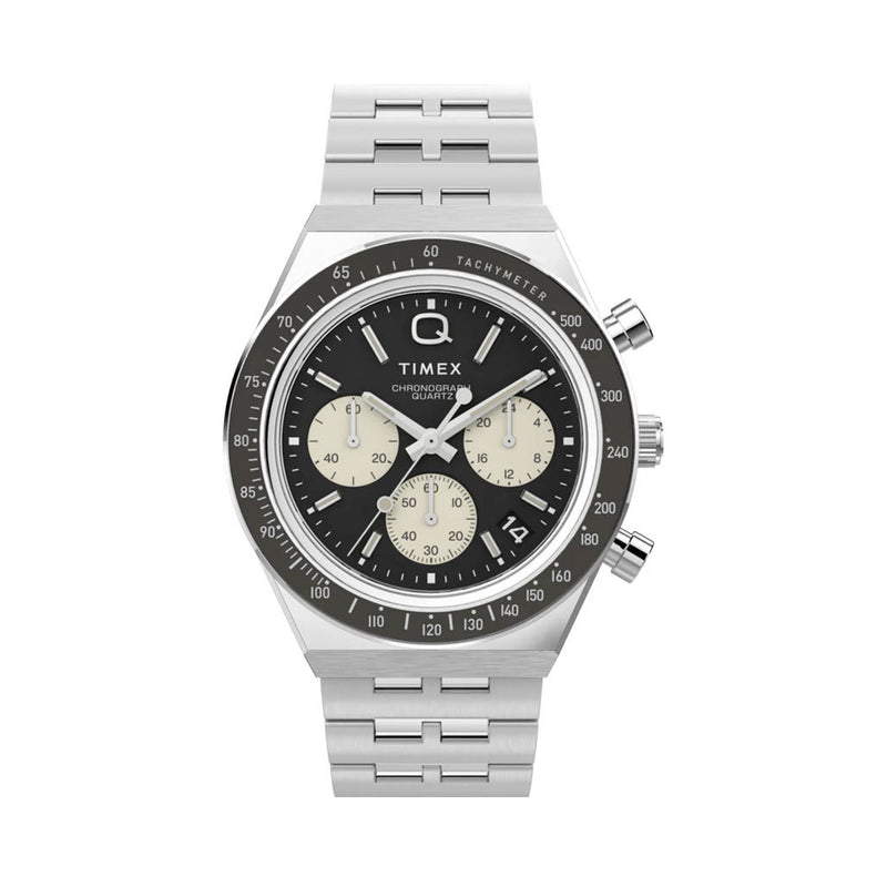 Timex Q Timex Chronograph 40mm Stainless Steel Bracelet Watch #TW2V42600