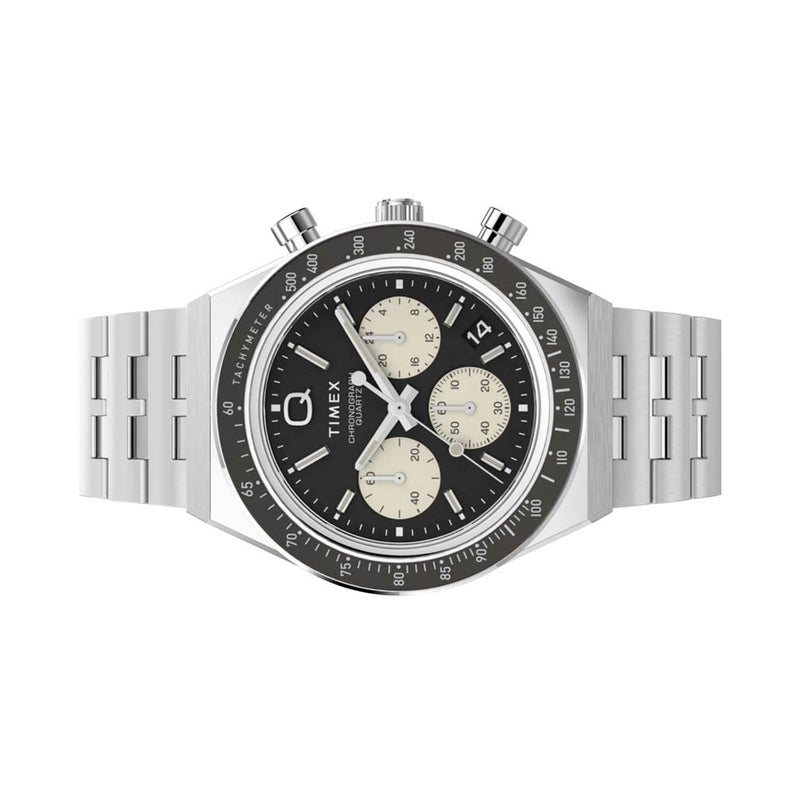 Timex Q Timex Chronograph 40mm Stainless Steel Bracelet Watch #TW2V42600