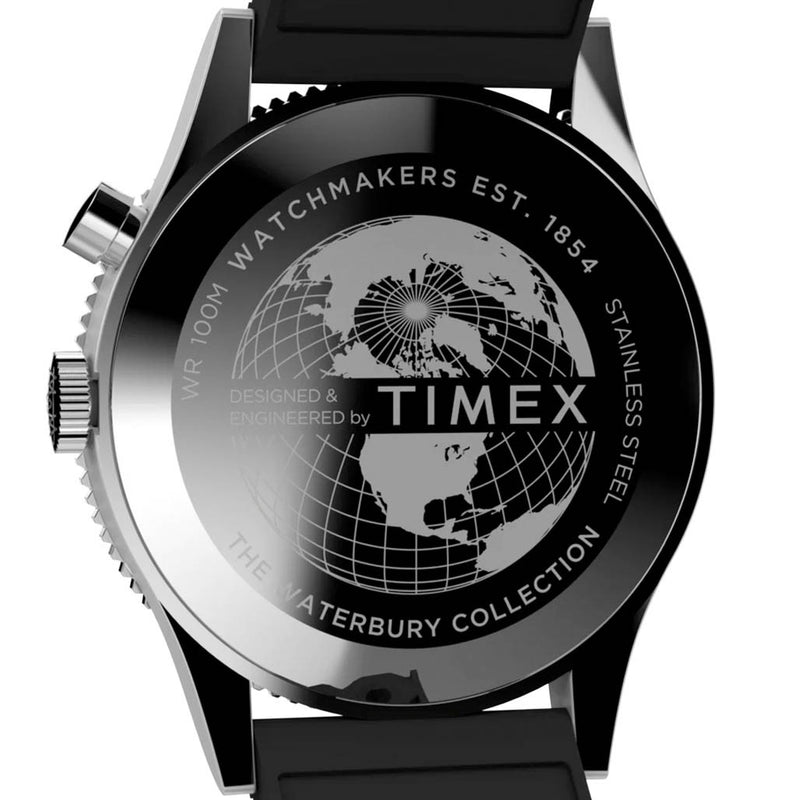 Timex Waterbury Traditional GMT 39mm Synthetic Rubber Strap #TW2W22600