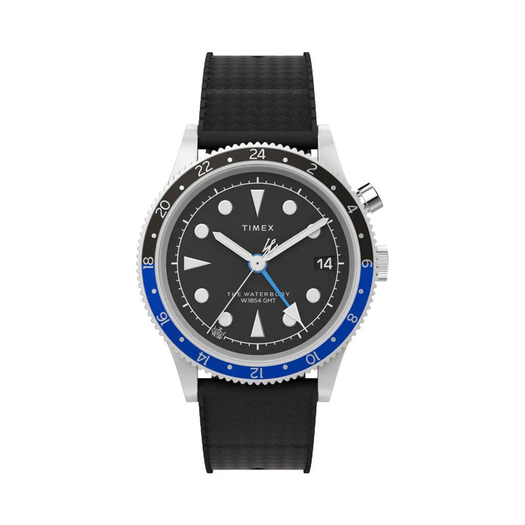Timex Waterbury Traditional GMT 39mm Synthetic Rubber Strap