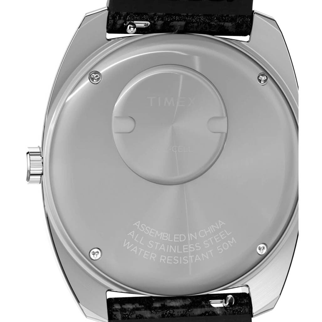 Timex Q Timex 1978 Day Date 37.5mm Leather Strap Watch #TW2W44700