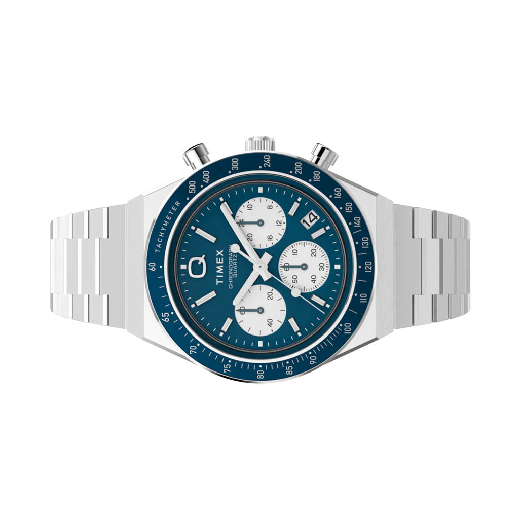 Timex Q Chronograph 40mm Stainless Steel Bracelet Watch #TW2W51600