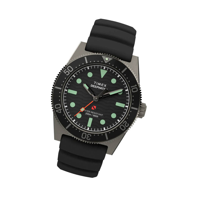 Timex Deepwater Reef 200 41mm Synthetic Rubber Strap Watch #TW2W74700