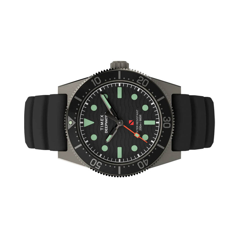 Timex Deepwater Reef 200 41mm Synthetic Rubber Strap Watch #TW2W74700