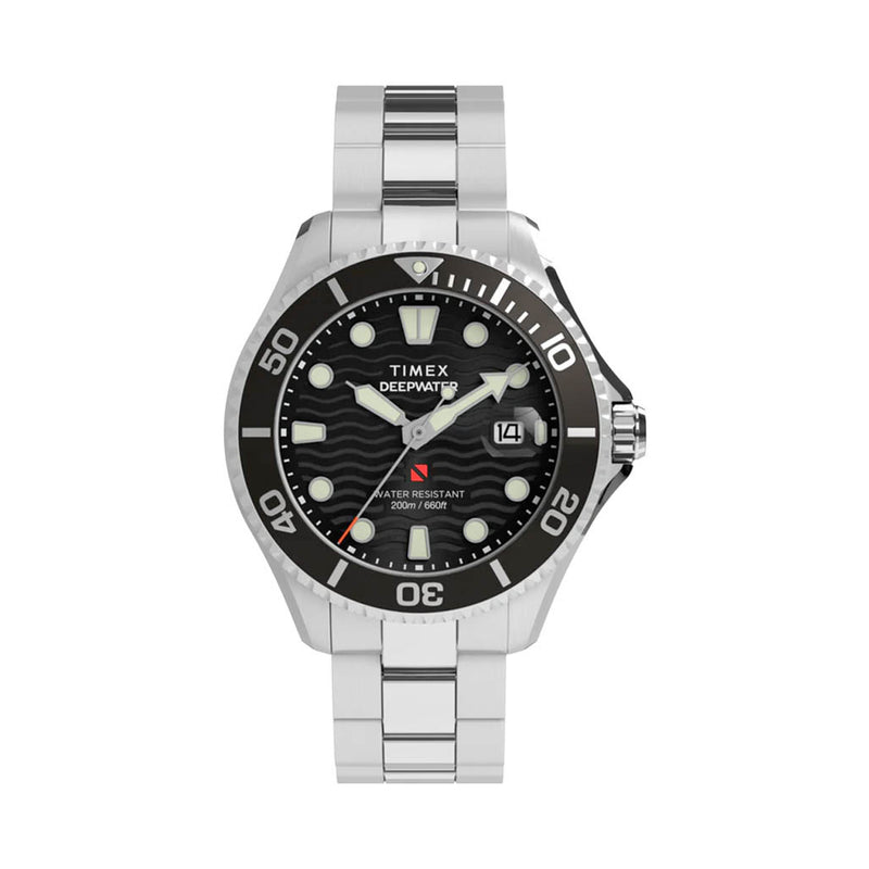 Timex Deepwater Meridian 200 44mm Stainless Steel Bracelet Watch #TW2W82000