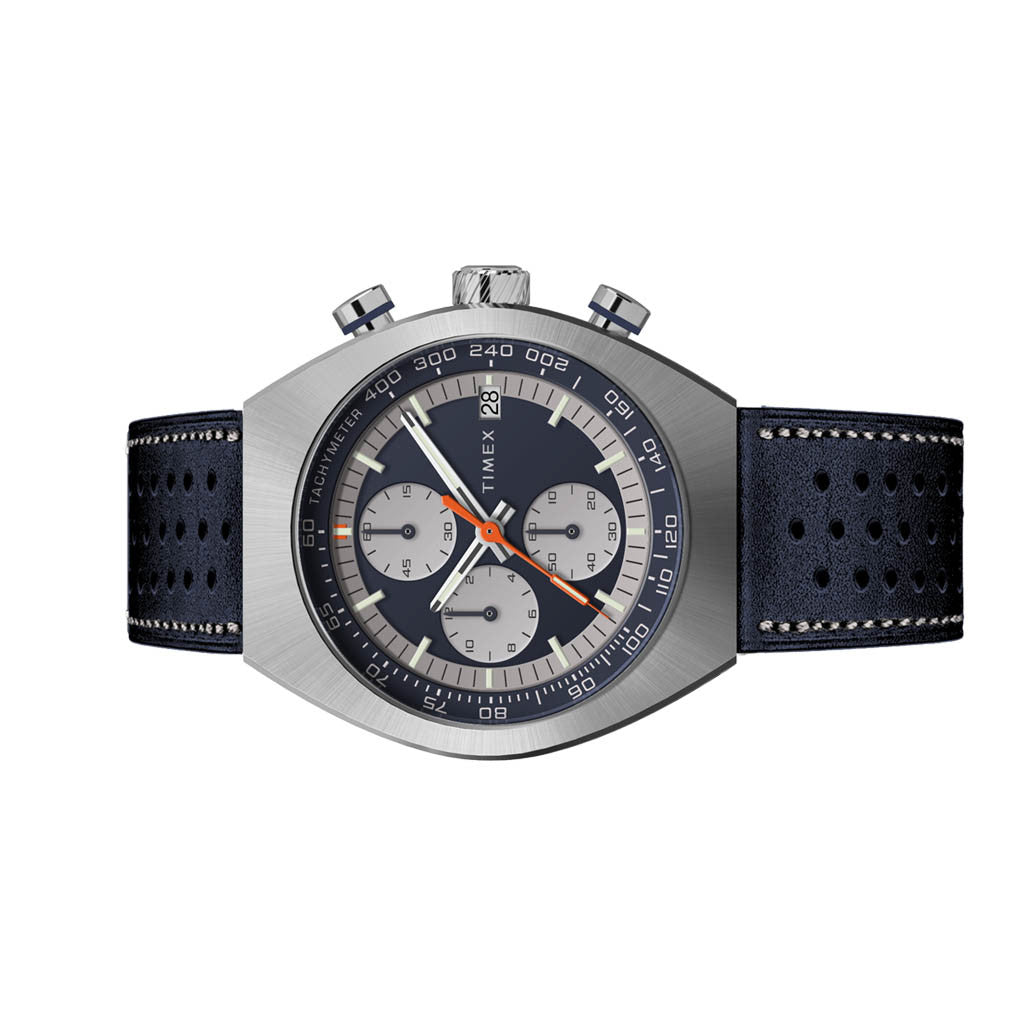 Timex Legacy Tonneau 42mm Leather Strap Watch #TW2W93500 — Long