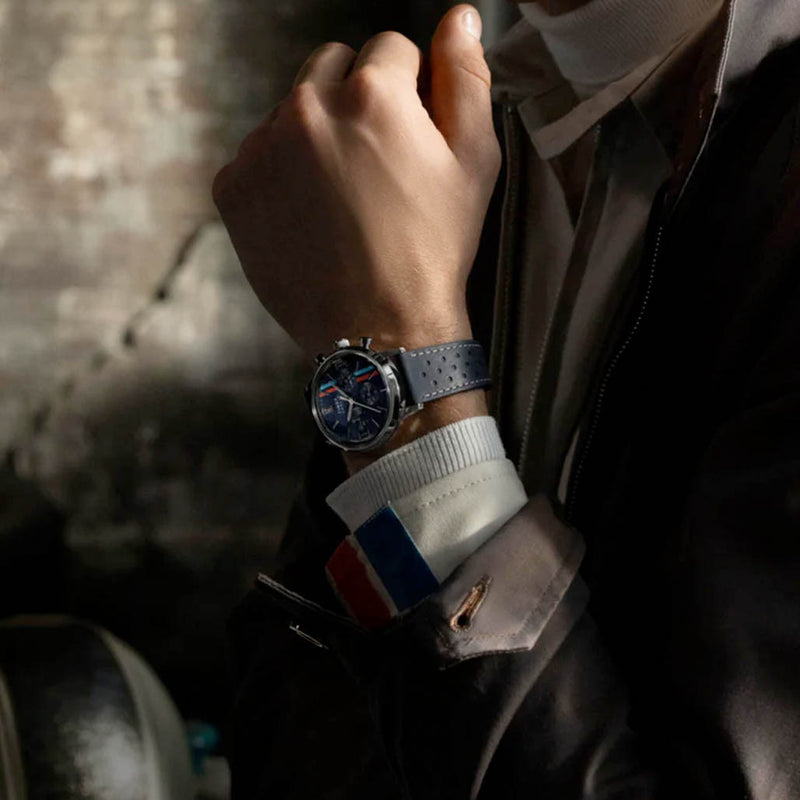 Timex Marlin® Chronograph Tachymeter 40mm Leather Strap Watch #TW2W99000