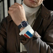 Timex Marlin® Chronograph Tachymeter 40mm Leather Strap Watch #TW2W99000