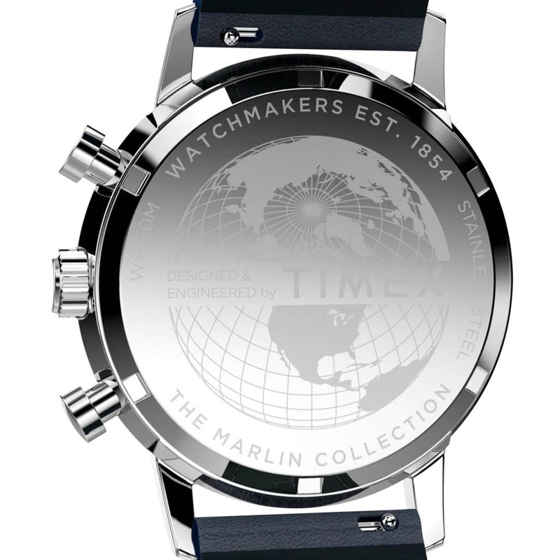 Timex Marlin® Chronograph Tachymeter 40mm Leather Strap Watch #TW2W99000
