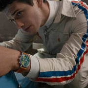 Timex Marlin® Chronograph Tachymeter 40mm Leather Strap Watch #TW2W99100