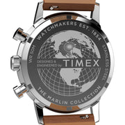 Timex Marlin® Chronograph Tachymeter 40mm Leather Strap Watch #TW2W99100