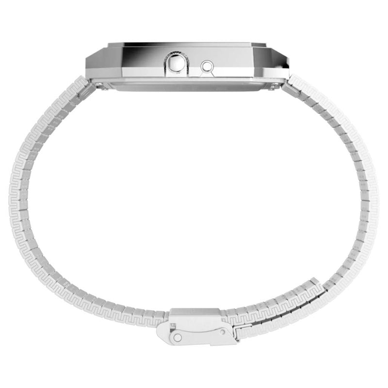 Timex Q 1982 Ana-Digi Reissue 33mm Stainless Steel Bracelet Watch #TW2Y05900