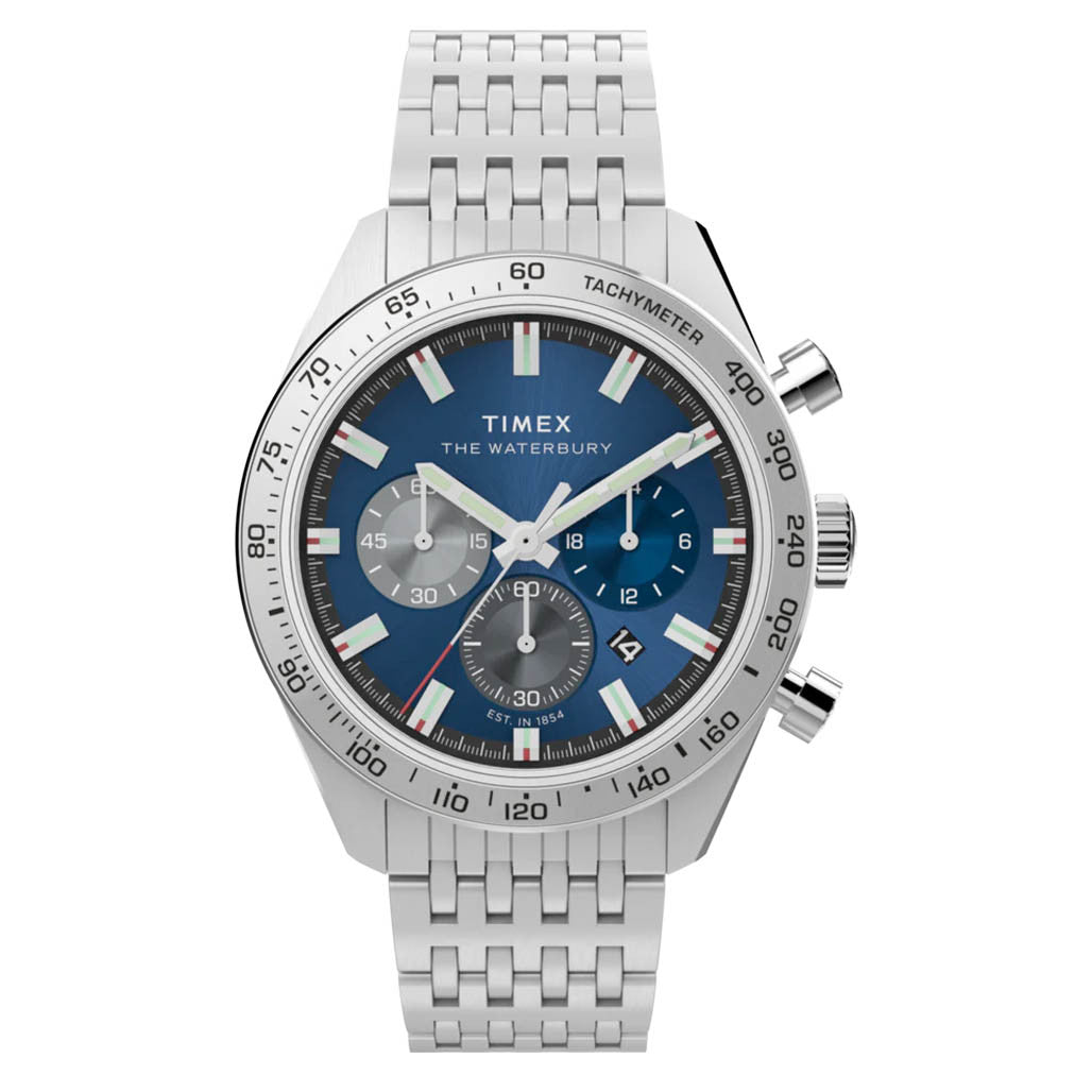 TIMEX THE WATERBURY COLLECTION 腕時計 Timex Waterbury Traditional Chronograph 41mm Stainless Steel