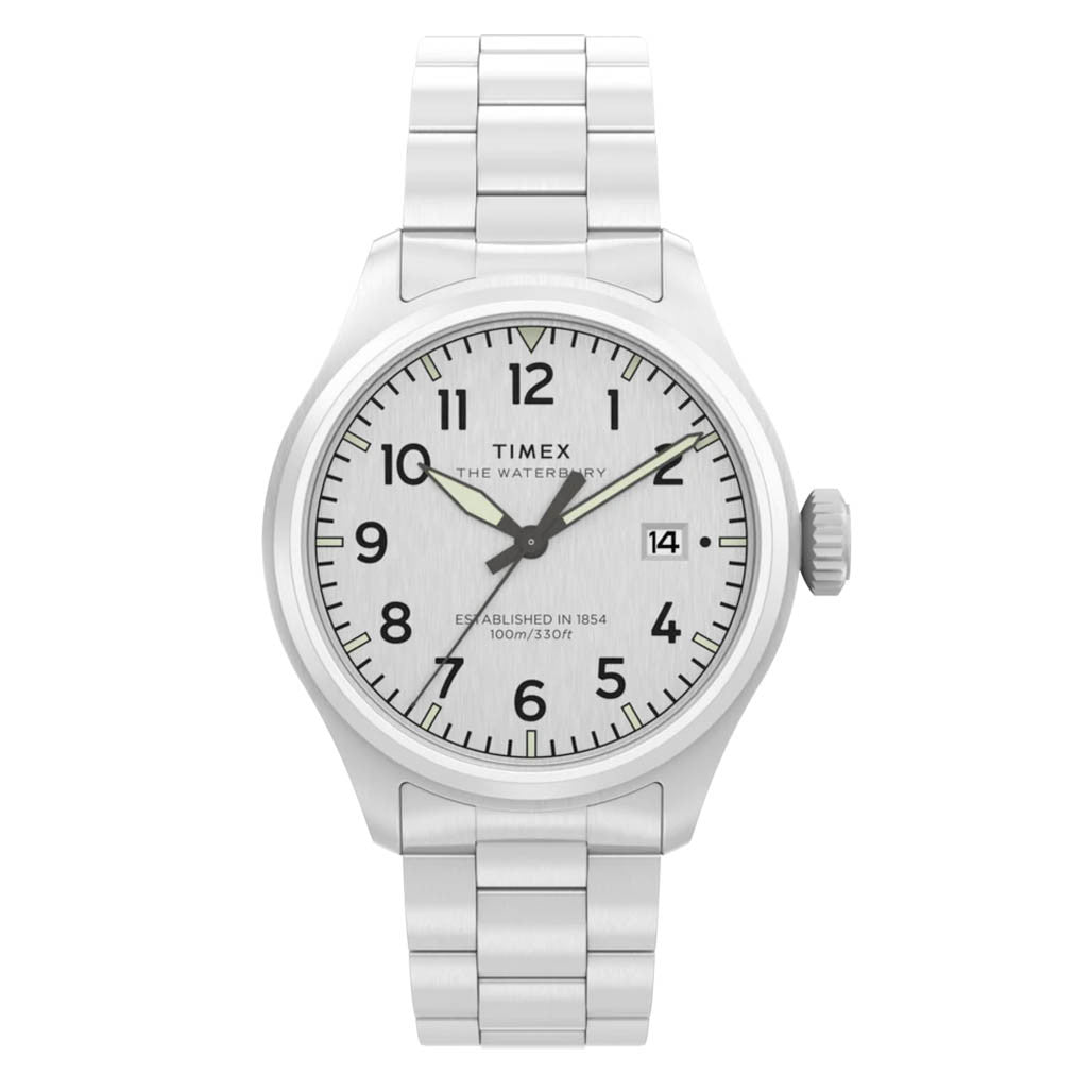Timex Waterbury Ace 41mm Stainless Steel Bracelet Watch #TW2Y18800