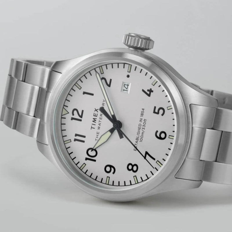 Timex Waterbury Ace 41mm Stainless Steel Bracelet Watch #TW2Y18800