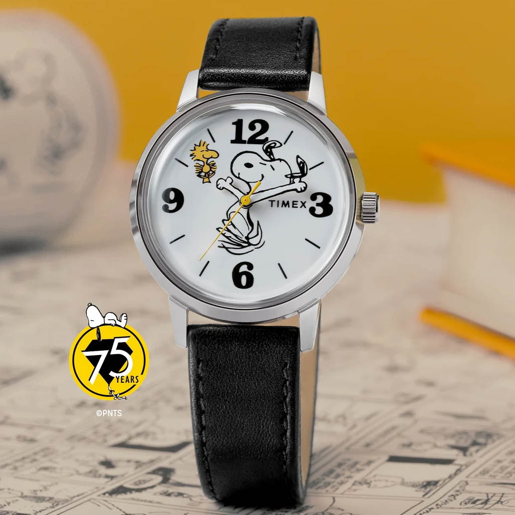 TIMEX SNOOPY インディアンジュエリー Timex x Peanuts® Marlin® 75th Anniversary Edition 38mm Leather