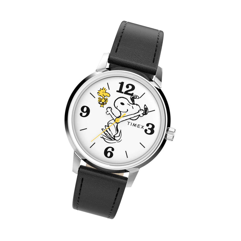 Timex x Peanuts® Marlin® 75th Anniversary Edition 38mm Leather Strap Watch #TW2Y19900