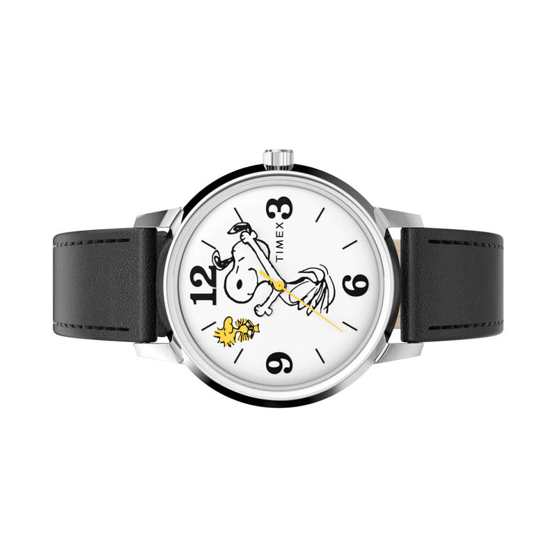 Timex x Peanuts® Marlin® 75th Anniversary Edition 38mm Leather Strap Watch #TW2Y19900