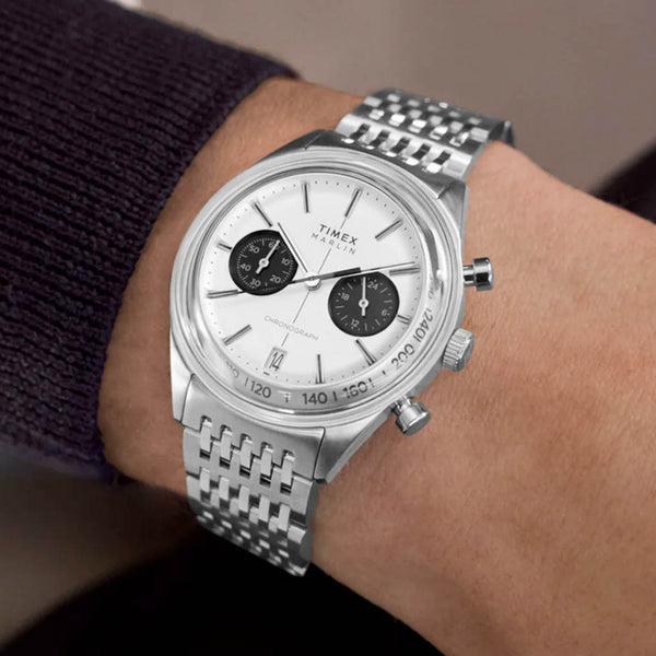 Timex Marlin® Jet Quartz Chronograph 40mm Stainless Steel Bracelet Watch #TW2Y24600
