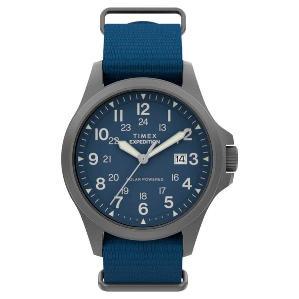 Timex Expedition® Field Post Solar 41mm Eco-Conscious Fabric Strap Watch #TW2Y31700
