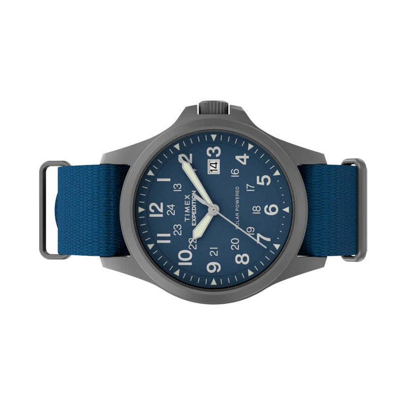 Timex Expedition® Field Post Solar 41mm Eco-Conscious Fabric Strap Watch #TW2Y31700