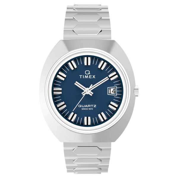 Timex® Q 1972 Time Machine Reissue 39mm Stainless Steel Bracelet Watch #TW2Y33100