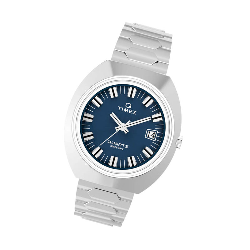 Timex® Q 1972 Time Machine Reissue 39mm Stainless Steel Bracelet Watch #TW2Y33100