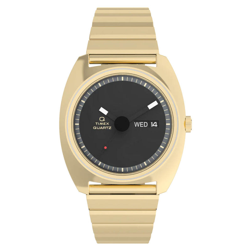 Timex® Q 1975 Enigma 37mm Stainless Steel Bracelet Watch #TW2Y34400