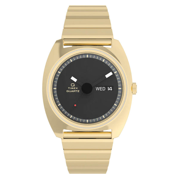 Timex® Q 1975 Enigma 37mm Stainless Steel Bracelet Watch #TW2Y34400