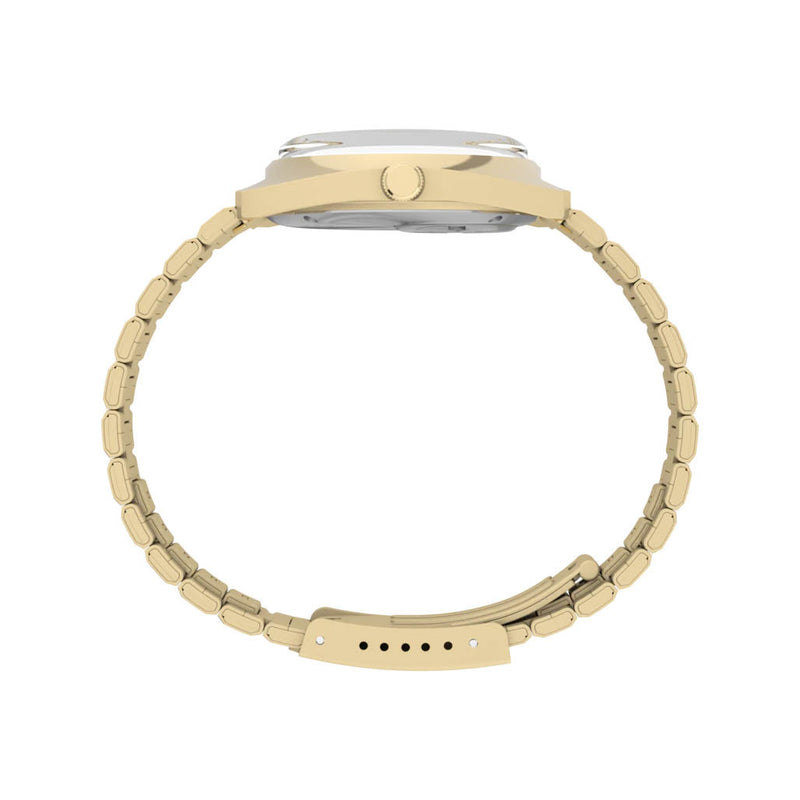 Timex® Q 1975 Enigma 37mm Stainless Steel Bracelet Watch #TW2Y34400