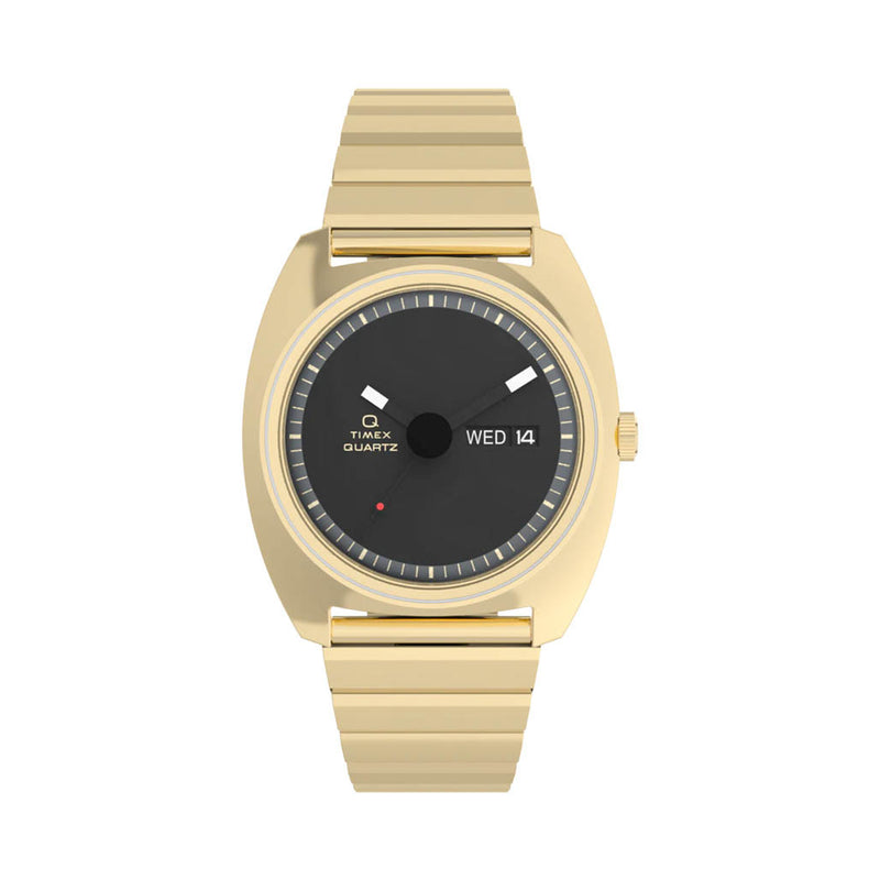 Timex® Q 1975 Enigma 37mm Stainless Steel Bracelet Watch #TW2Y34400