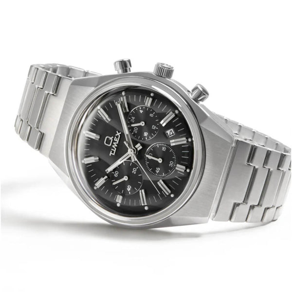 Timex® Q Falcon Eye Chronograph 40mm Stainless Steel Bracelet Watch #TW2Y34800