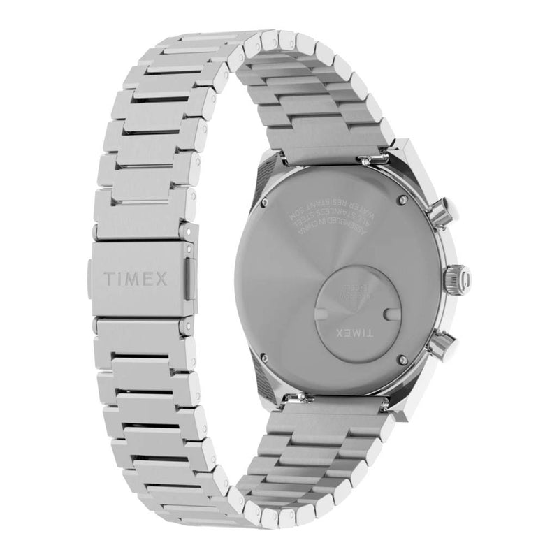 Timex® Q Falcon Eye Chronograph 40mm Stainless Steel Bracelet Watch #TW2Y34800
