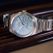 Timex® Q Continental Day and Date 39mm Stainless Steel Bracelet Watch #TW2Y35200