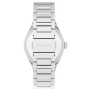 Timex® Q Continental Day and Date 39mm Stainless Steel Bracelet Watch #TW2Y35200