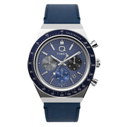 Timex® Q Chronograph 40mm Leather Strap Watch #TW2Y36100