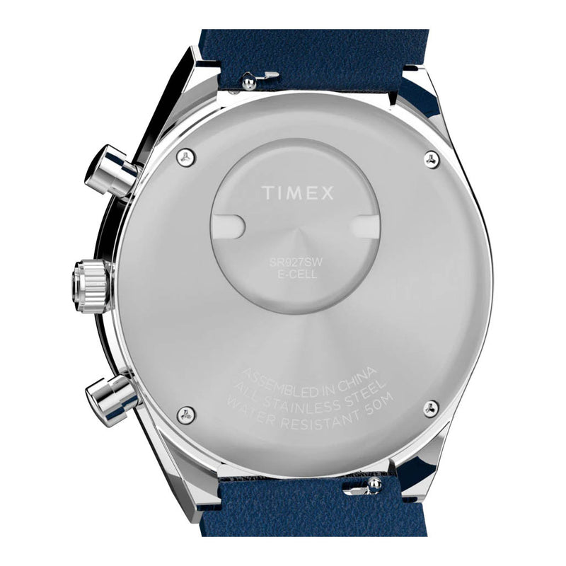 Timex® Q Chronograph 40mm Leather Strap Watch #TW2Y36100
